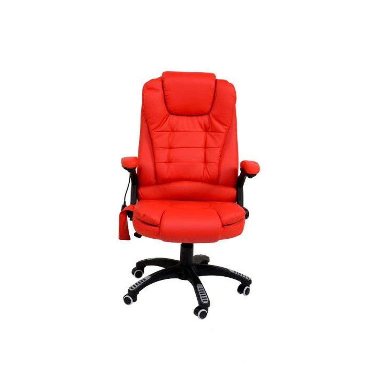 Fauteuil De Bureau Cuir Rouge Massant Et Chauffant Achat Vente Chaise De Bureau Soldes Sur Cdiscount Des Le 20 Janvier Cdiscount