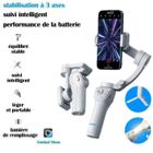 Stabilisateur - WENZYLIQUOX - Trépied Perche Selfie - Compatible tout smartphone - Blanc - 378g