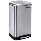 HELLOSHOP26 Poubelle de cuisine en acier inoxydable à pédale 30 L 12_0000916