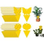 MANDY TENFLLYWINGS 30x Autocollant Jaune Anti Mouche et moucheron,pièges Collant sans Insecticide pour la Lutte Contre Les parasites des Plantes d'int
