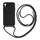 AVIZAR Coque avec Cordon - Apple - iPhone XR - Semi-rigide - Nylon Tressé - 80cm Noir