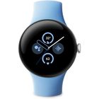 Montre connectée - GOOGLE - Pixel Watch 2 - Aluminium Argent Poli - Bracelet sport Bleu Azur - Wifi