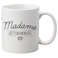 Mug céramique imprimé citation madame attachiante ref 2202