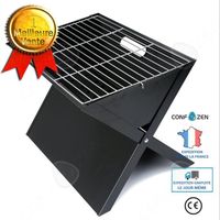 CONFO® Barbecue Grill Portable Épaissie Pliant Ménage Barbecue En Plein Air Portable Grill Noir En Acier Poêle Cadeaux D'affaires