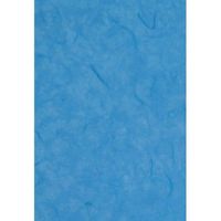 Lot de 9 feuilles de Papier de soie en fibres de mûrier, Bleu, dim. 47 x 64 cm - Unique