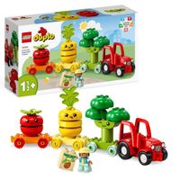 LEGO® DUPLO My First 10982 Le Tracteur des Fruits et Légumes, Jouet à Empiler et à Trier