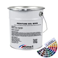 Peinture Sol Bois - Pot 25 L    - Metaltop - 1003 - Jaune de sécurité 1003 - Jaune De Sécurité