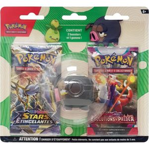 CARTE A COLLECTIONNER Pokémon : BTS 2 boosters + Gomme Olivini/Gourmelet