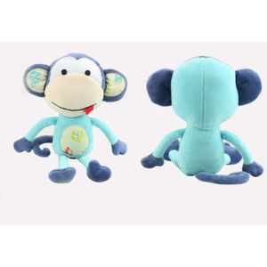 peluche singe bleu