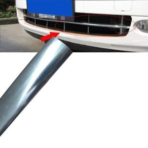 12 mm x 15 m Voiture Styling Moulage Bande Chrome Trim ADHESIVE Vendeur Britannique Neuf 1.2 cm