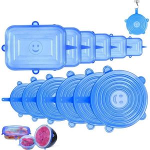 3PSC Couvercle Silicone Alimentaire, Couvercles Fracheur Silicone