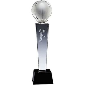 TROPHÉE - MÉDAILLE trophées basket-ball, trophées championnat sport en cristal blanc, adaptés aux collections commémoratives sportives, cadeaux d'ann