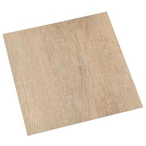 PLANCHER CHAUFFANT Planches de plancher autoadhésives en PVC marron - CUQUE - AB330141 84399 - 20 pcs - 1,86 m²