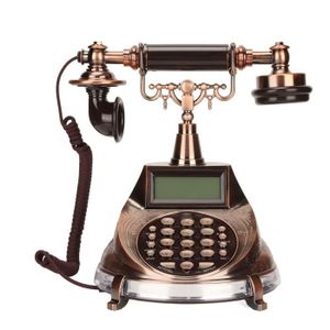 Lazimin Téléphone Vintage, Téléphone Fixe à Cadran Rotatif de Style  Européen Antique, avec Câble Américain, Convient aux Familles, aux Bureaux,  aux Produits de Luxe et aux Hôtels étoilés : : High-Tech
