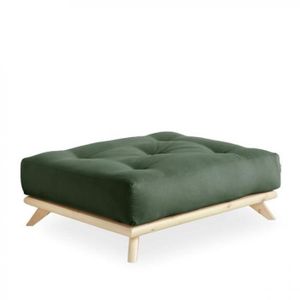 FUTON Pouf futon - INSIDE 75 - SENZA - Vert olive - 1 pe