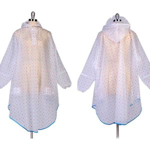 Neuf à Capuche D/'Urgence Pluie Poncho Clair Imperméable Imperméable Unique taille s/'adapte à la plupart