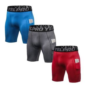 Short,Short de musculation élastique pour homme, collant de Compression, collant d'entraînement