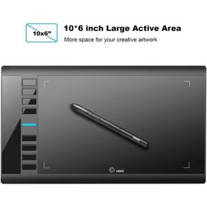 TABLETTE GRAPHIQUE Tablette graphique UGEE M708 10 x 6 Pouces 8 Touch
