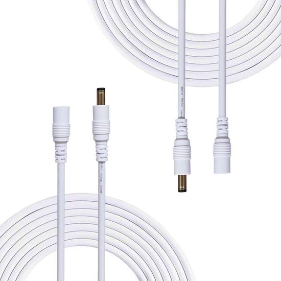 Cavo Alimentazione CC Femmina 2,1mm X 5,5mm Con Filo Nudo – 36in (3ft), Confezione Da 2