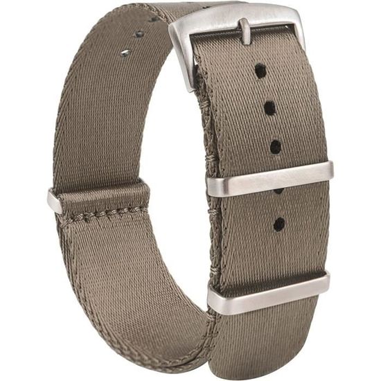 Bracelet De Montre Acier Inoxydable – 20mm, Noir, Unisexe, Neuf Sans Boîte