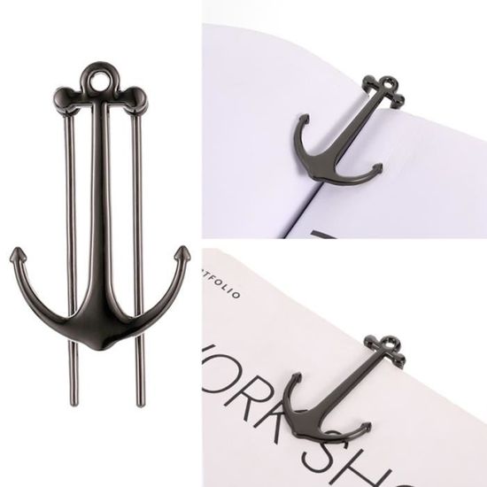 Anneaux Porte-livres En Métal (lot De 3) - Marque-page Et Support De Page - Pour Lecture à Une Main - 13,5x4,5x7,5 Cm