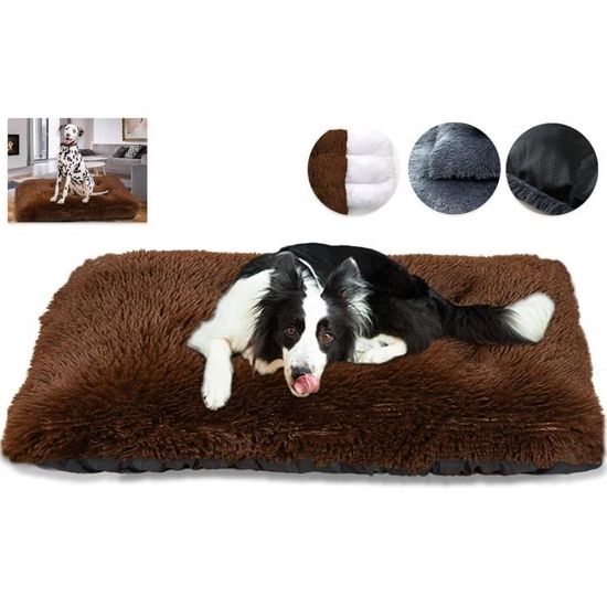 Coussin chien Anti-stress & Déhoussable marron