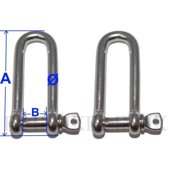 inox 316 Lot de 2 Ridoir A4 Oeil//Crochet 230mm Tendeur