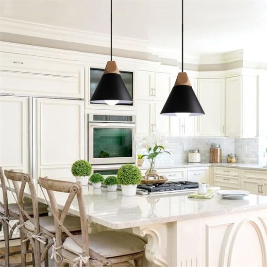 IDEGU Lot De 2 Plafonnier Industriel Vintage Luminaire Design Cage Rétro Lustre Abat-jour En Métal Lampe Suspension E27 Éclairage De Plafond Pour