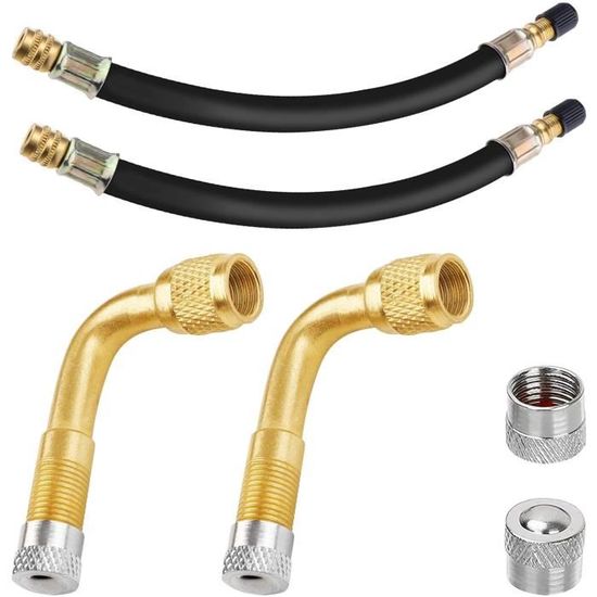 Ashata Valve de pneu 4 pièces Auto voiture alliage pneu soupape de Ashata Valve de pneu 4 pièces Auto voiture alliage pneu soupape de