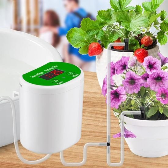 Système D'arrosage Automatique Pour Plantes D'intérieur - Minuterie, Batterie 2000mAh, Versions 2, 4 Ou 8 Pots, Idéal Absentéisme - 7