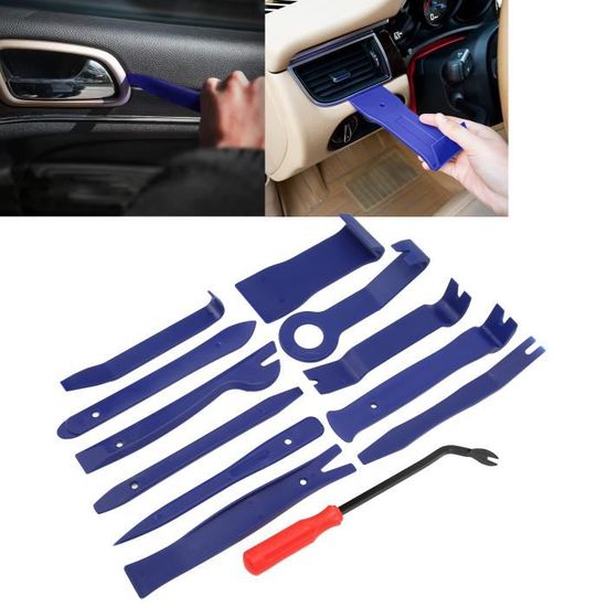 Kit Démontage Auto BUZIFU 7 En 1 - Pince, Démonte-joints Et Outils De Retrait Pour Autoradio, Garnitures, Panneaux De Porte