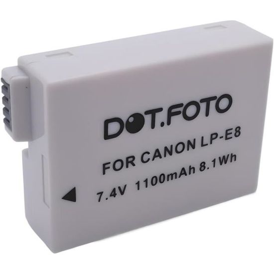 Batteria di ricambio per fotocamera digitale CANON EOS 550D, EOS 600D,– PowerSmart