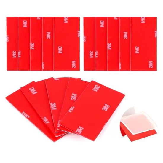 Nastro Biadesivo 3M VHB Extra Forte - 20 Pezzi 30x30mm, Impermeabile Per Superfici Lisce - Foto 2