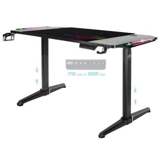 Bureau Gaming WegDesk Avec Support Casque Et Porte Gobelet - WE