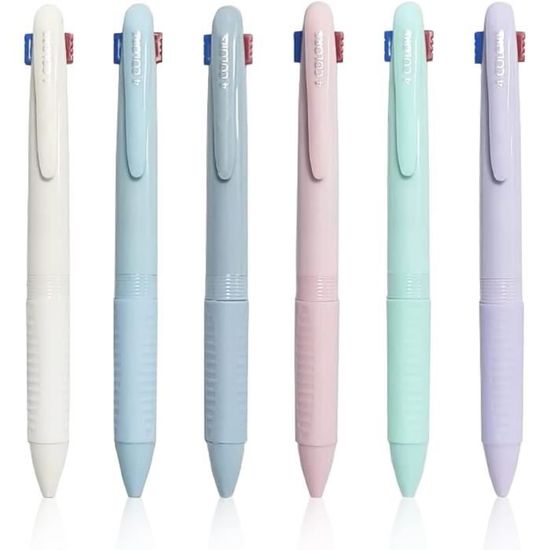 Lot De 2 Stylos Billes 4 Couleurs - Pointe Moyenne - - Stylos Bille - Stylos