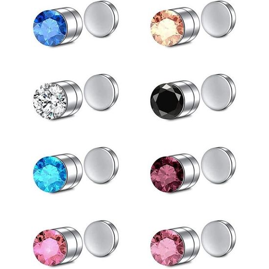Adramata Lot De 6 Anneaux De Nez En Acier Chirurgical - 16G/18G - Pour Nez, Helix, Lèvres - Argent