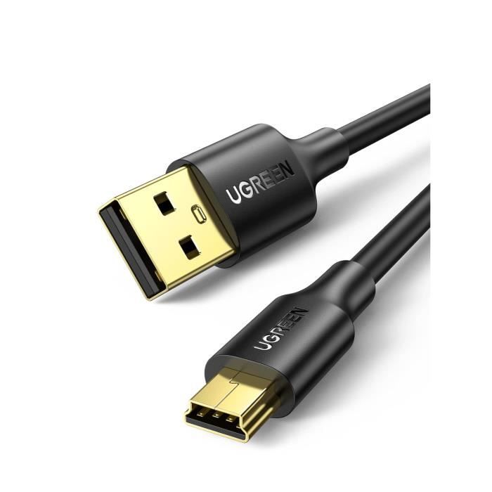 Cable Usb Usb Lindy Câble USB 2.0 Type A Vers Mini-B, Cromo Line