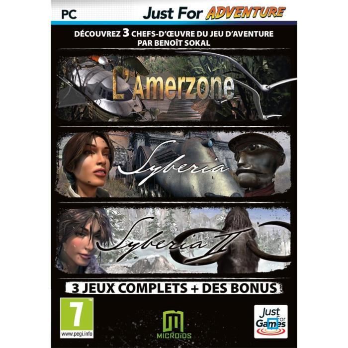Just For Games Pack Syberia Jeux PC