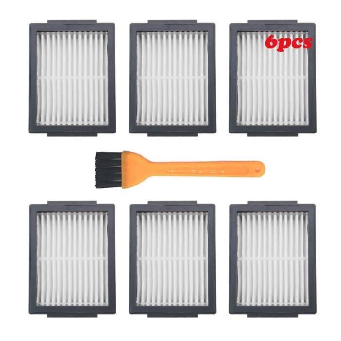6 filtres - Pièces de rechange pour aspirateur Robot iRobot Roomba i7 E5 E6, filtre Hepa, brosse latérale, ro