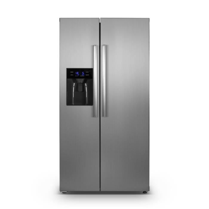 AMSTA - AMSBSIMX - Réfrigérateur américain - Side by side - No Frost - 516 Litres - Inox