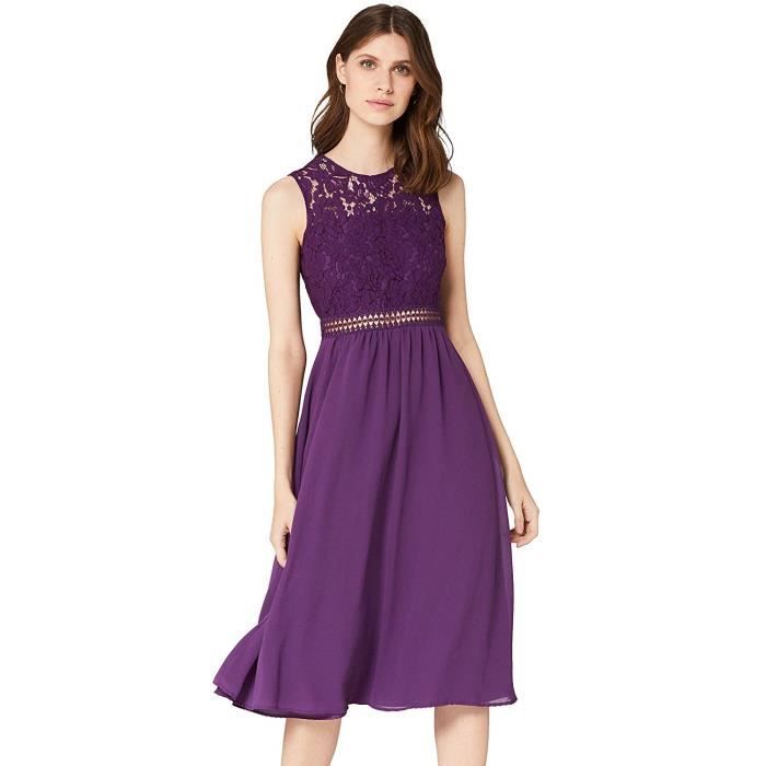 TRUTH & FABLE JCM36247 Wedding Dresses, Purple (Bright Violet), 8 (Size:XS) - JCM36247-Bright Violet