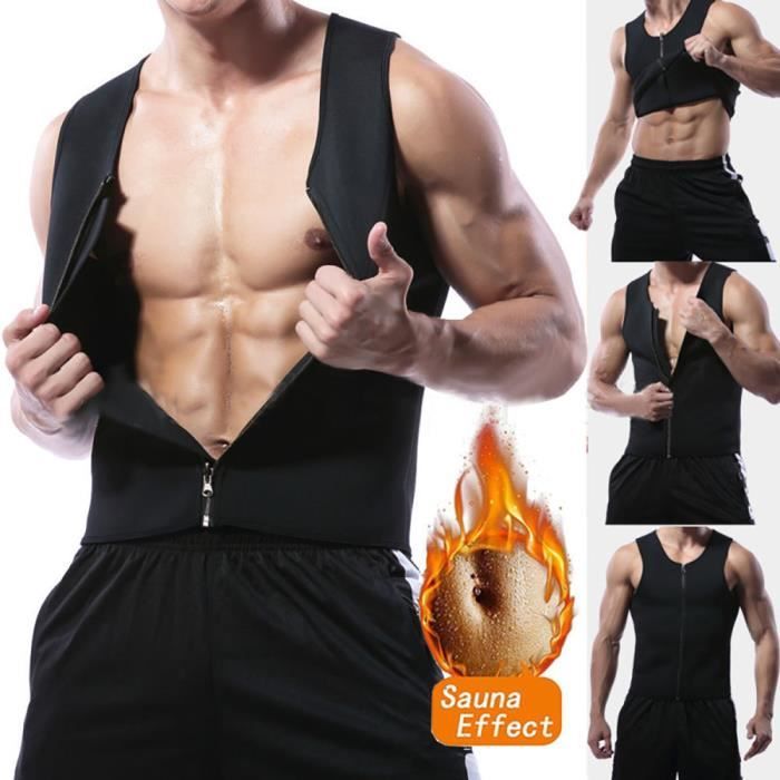 Mens perte de poids taille Débardeur Trainer Sauna Body Sweat Shaper réservoir amincissante Trimmer @sahahhj748