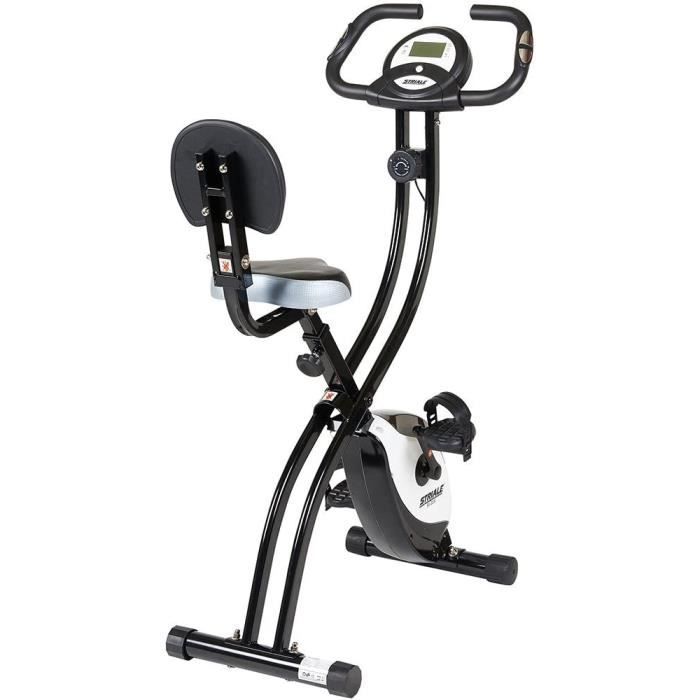 Care Fitness - Vélo d'Appartement Pliable SV-314 STRIALE - Freinage Magnétique - 8 Résistances Manuelles - Masse d'Inertie 4kg - Car