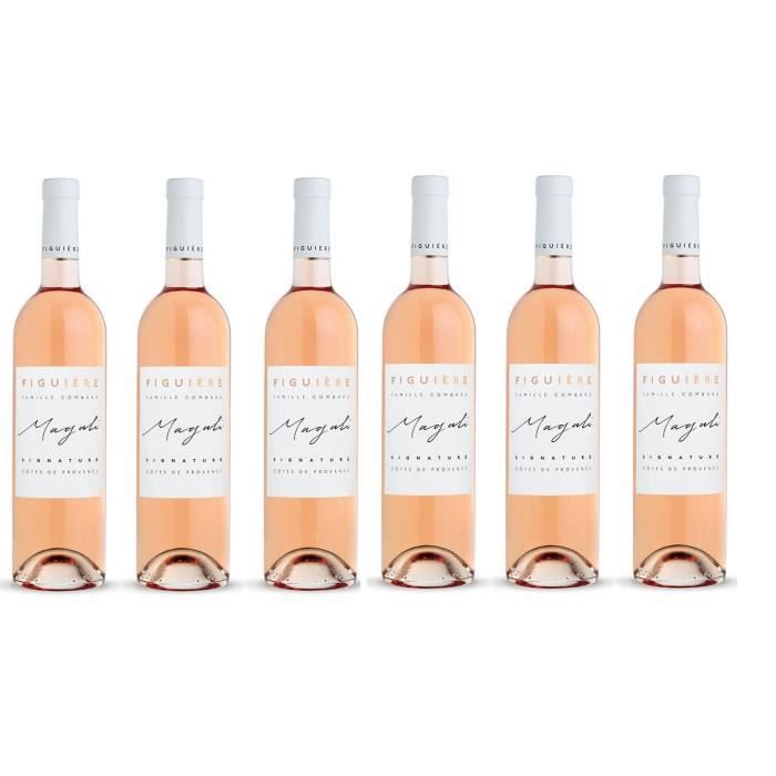 Lot de 6 bouteilles Domaine St André de Figuiere Cuvée Signature Magali rosé 2017