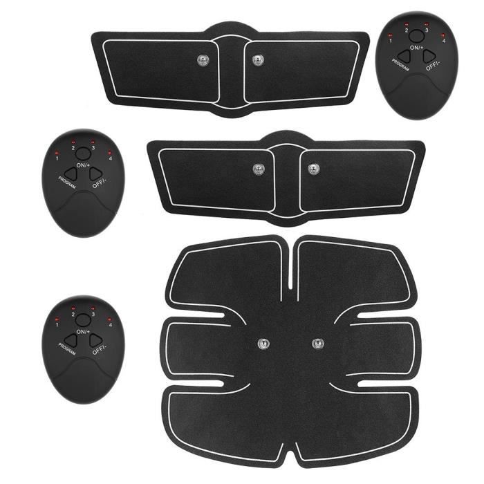EMS appareil de musculation abdominale appareil vibrant appareil de stimulation musculaire corps min - Modèle: Rouge -