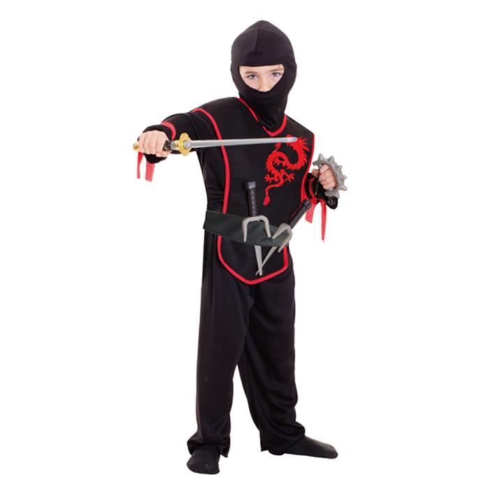 AMSCAN Costume Garçon + Accessoires - Ninja - Carnaval