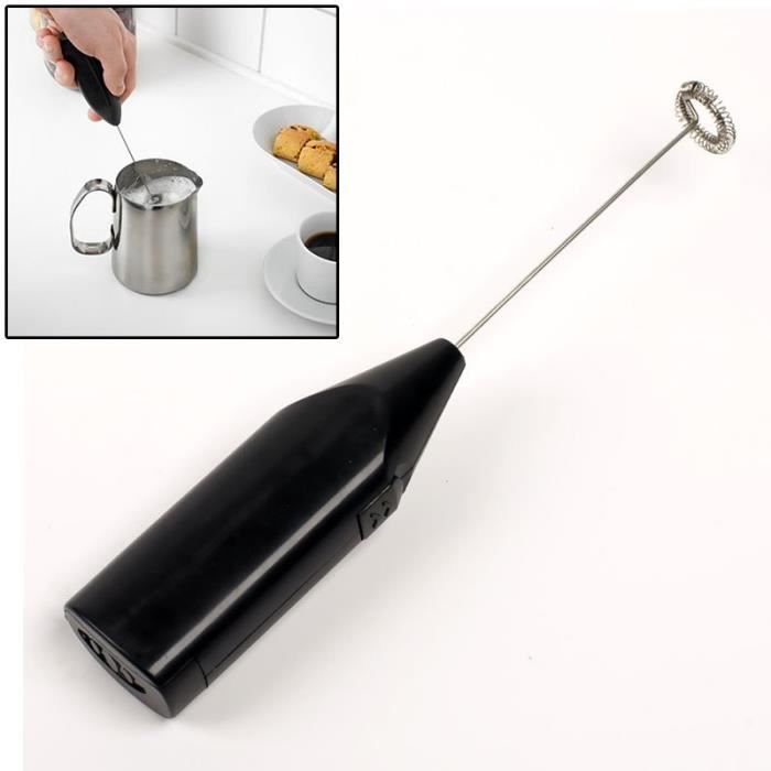 mélange Fouet agitation Électrique Egg Cream Mixer acier inoxydable Noir