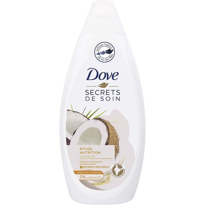 BAIN Dove Gel Douche Secrets de Soin Rituel Nutrition, Huile de Coco et Amande Douce, 400ml107