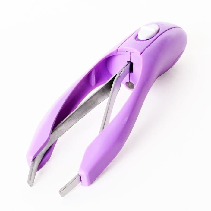 VITAEASY Pince à épiler ergonomique avec LED - Coloris parme