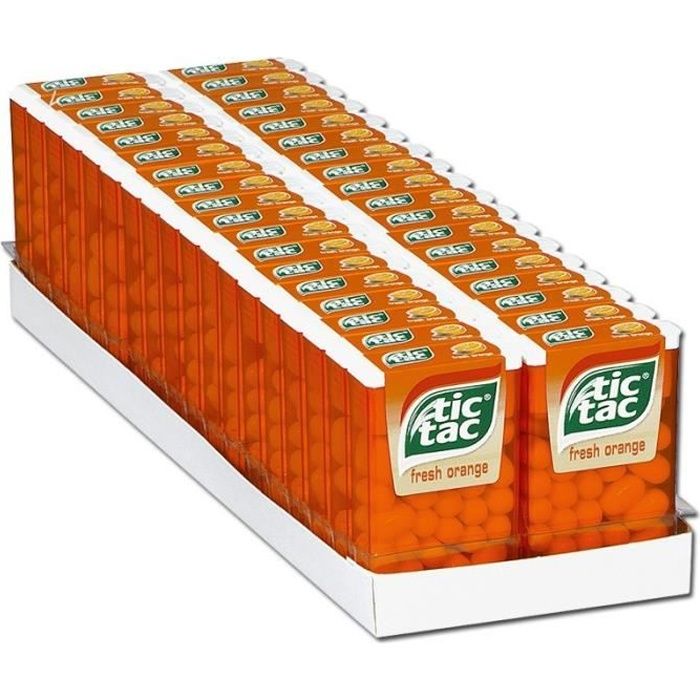 Ferrero Tic Tac dragée d'orange 36 paquets